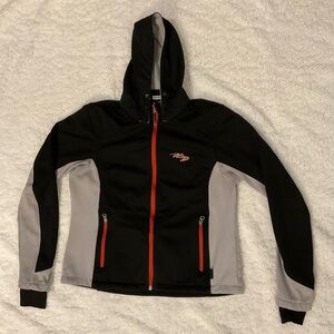 Harley-Davidson Black Jacket with Gray and Red Details